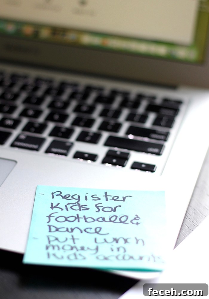 Essential Back-to-School Organization Tips for Busy Families 5 A close up of a laptop computer