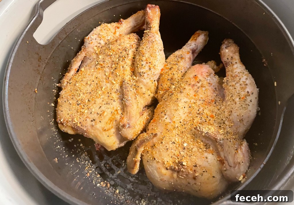 air fryer cornish hens in air fryer