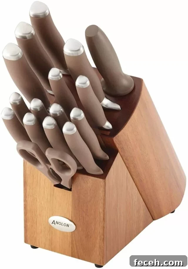 Anolon 17-Piece SureGrip Knife Set Review and Giveaway 2 Anolon Suregrip 17-piece Knife Set Review and Giveaway