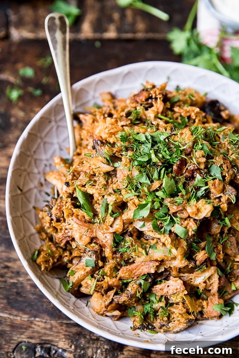 Bowl of cabbage with a spoon