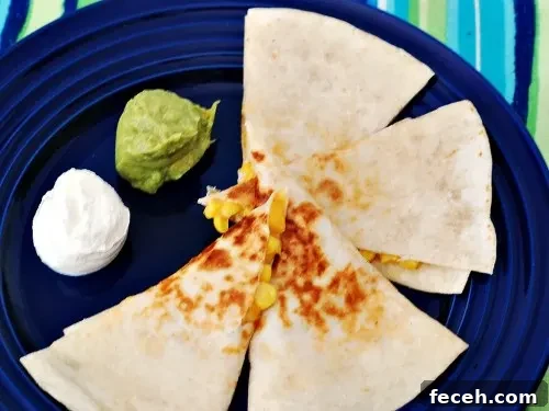 Corn and Cherry Pepper Quesadillas by @TheRedheadBaker #vegetarian #WeeknightMeal #CLBlogger