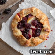 Blackberry Nectarine Galettes with Pink Peppercorn Crust