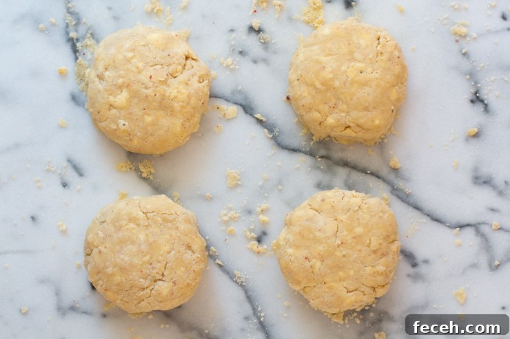 pink peppercorn galette dough disks