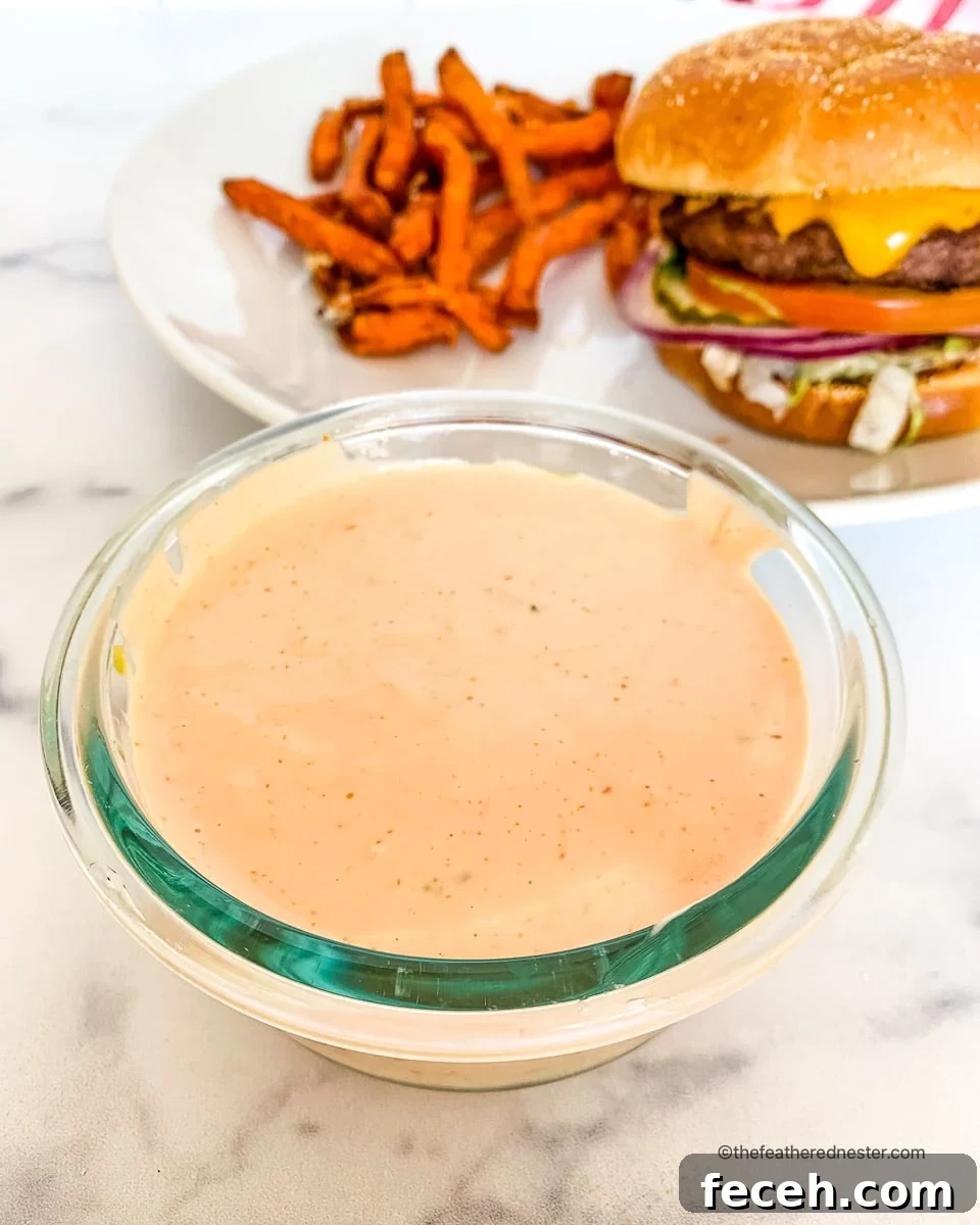 In-N-Out Spread Copycat Recipe: How to Make the Famous Sauce 5 Small glass serving bowl filled with the best burger sauce!