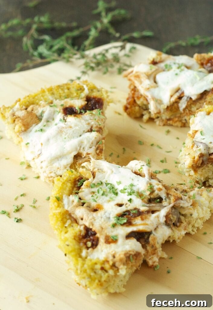 Slow Cooker BBQ Chicken Pizza with Quinoa Crust