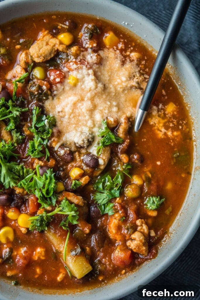 Slow Cooker Turkey Vegetable Soup