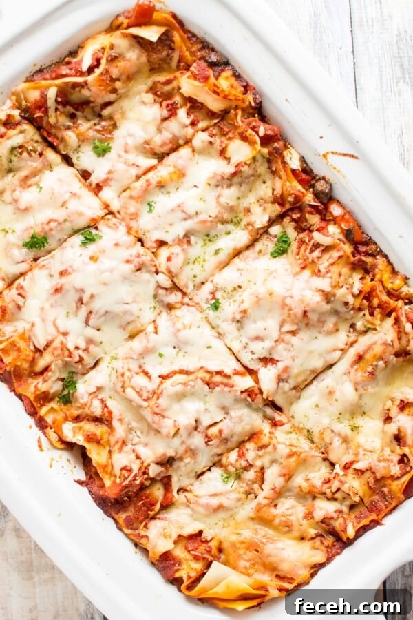 Slow Cooker Veggie Lasagna