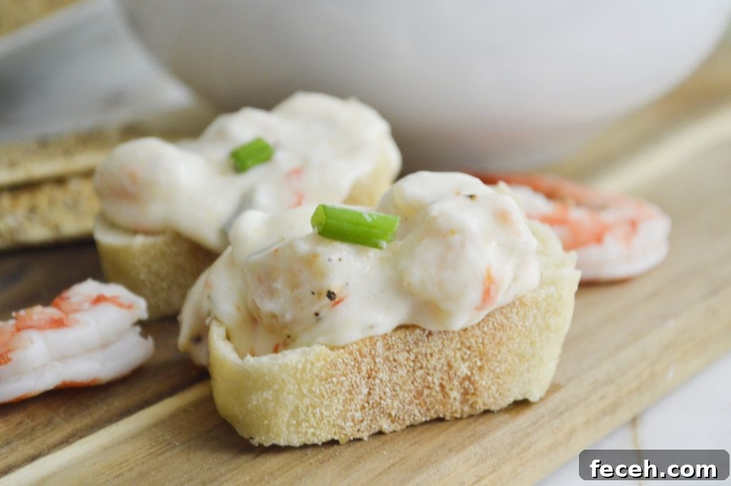 Creamy Cajun Shrimp Dip Made in the Instant Pot 4 Instant Pot Cajun Shrimp Dip on baguette