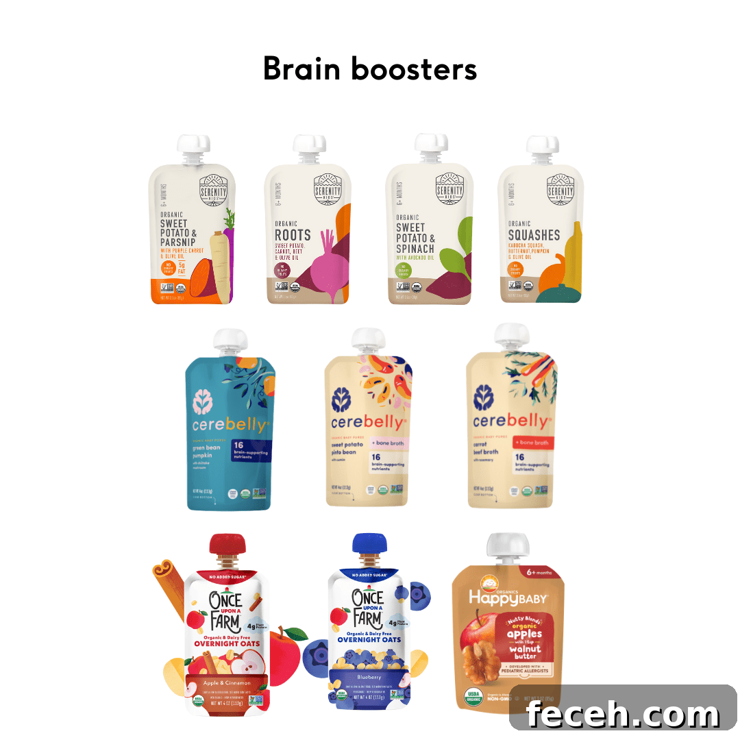 brain booster baby food pouches
