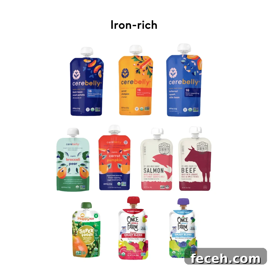 iron rich baby pouches