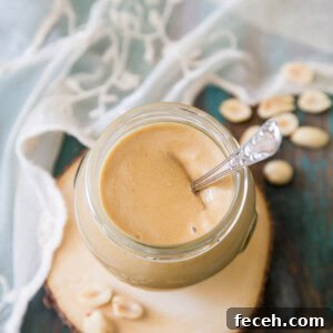 Honey peanut butter in a jar
