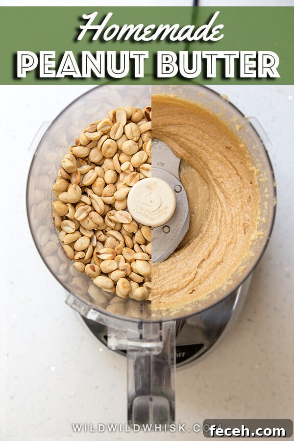 This super easy homemade peanut butter is sweetened with honey, takes just 10 minutes to make and you'll want to eat it straight from the jar