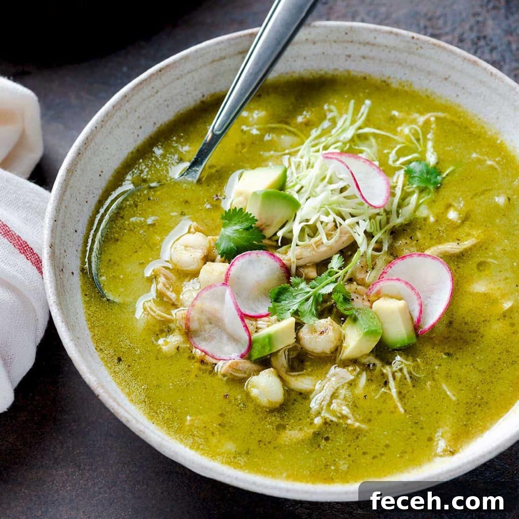 Cook Once, Eat Twice: Budget Meals That Become Delicious Leftovers 11 A bowl of pozole verde with toppings