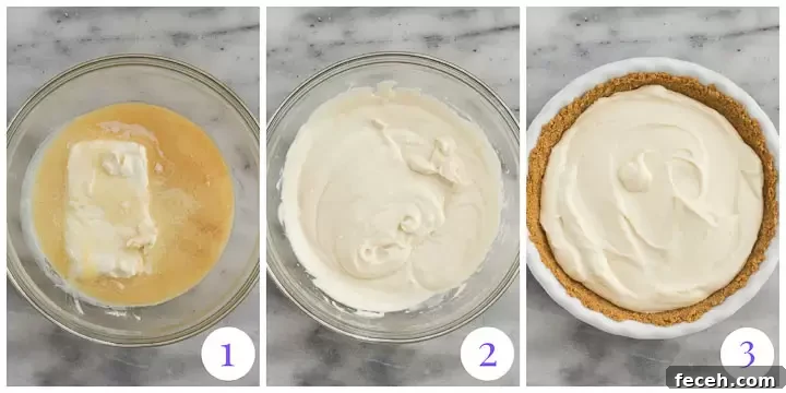 how to make cream cheese pie filling