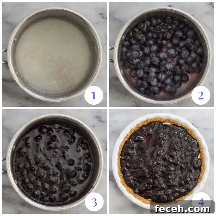 how to make blueberry topping step by step
