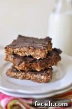 Healthy No-Bake Peanut Butter Oatmeal Bars