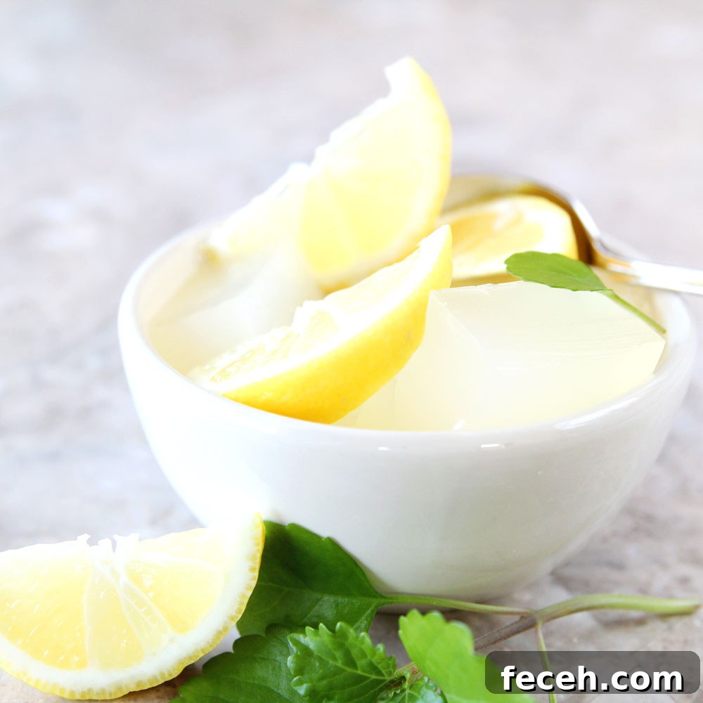Homemade Lemonade Jello Recipe (Sugar‑Free Option) 8 Lemonade Jello cubes