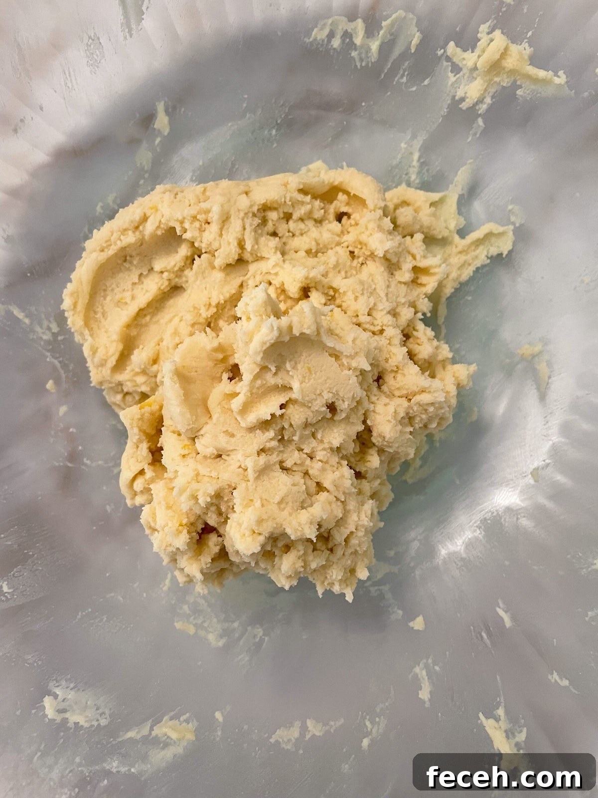 lemon shortbread cookie dough