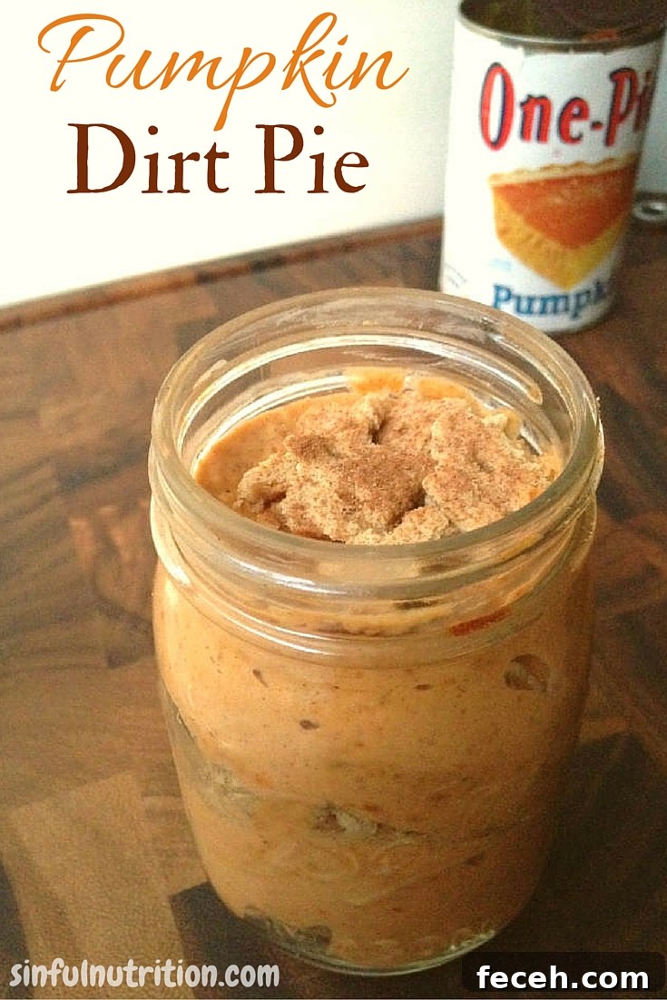 Pumpkin Dirt Pie Recipe – A fun and healthier dessert full of fall flavor. Guaranteed to be the first of the desserts to go!