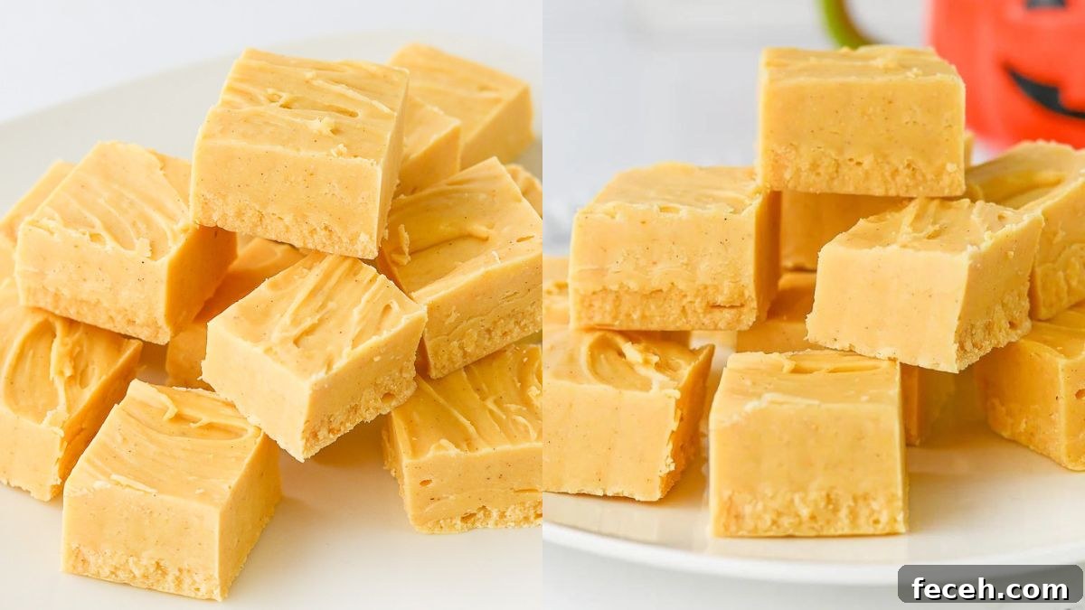 Pumpkin fudge squares