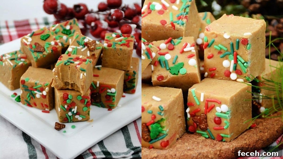 Gingerbread fudge squares dusted with spices