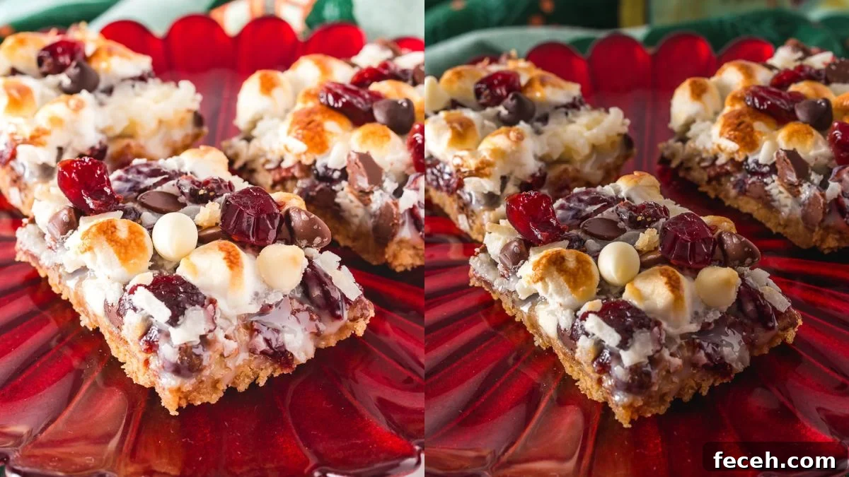 Cranberry magic bars