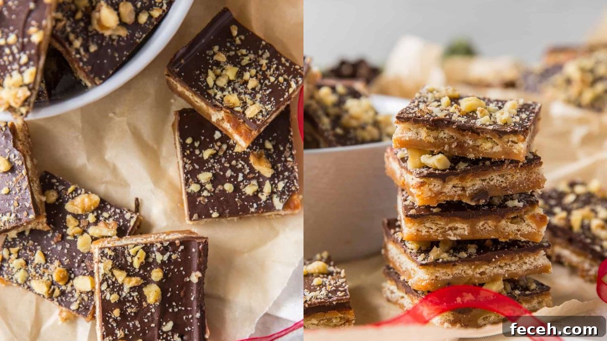 Toffee candy pieces