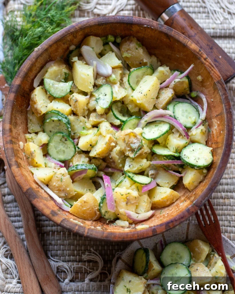 Image dill "pickle" potato salad