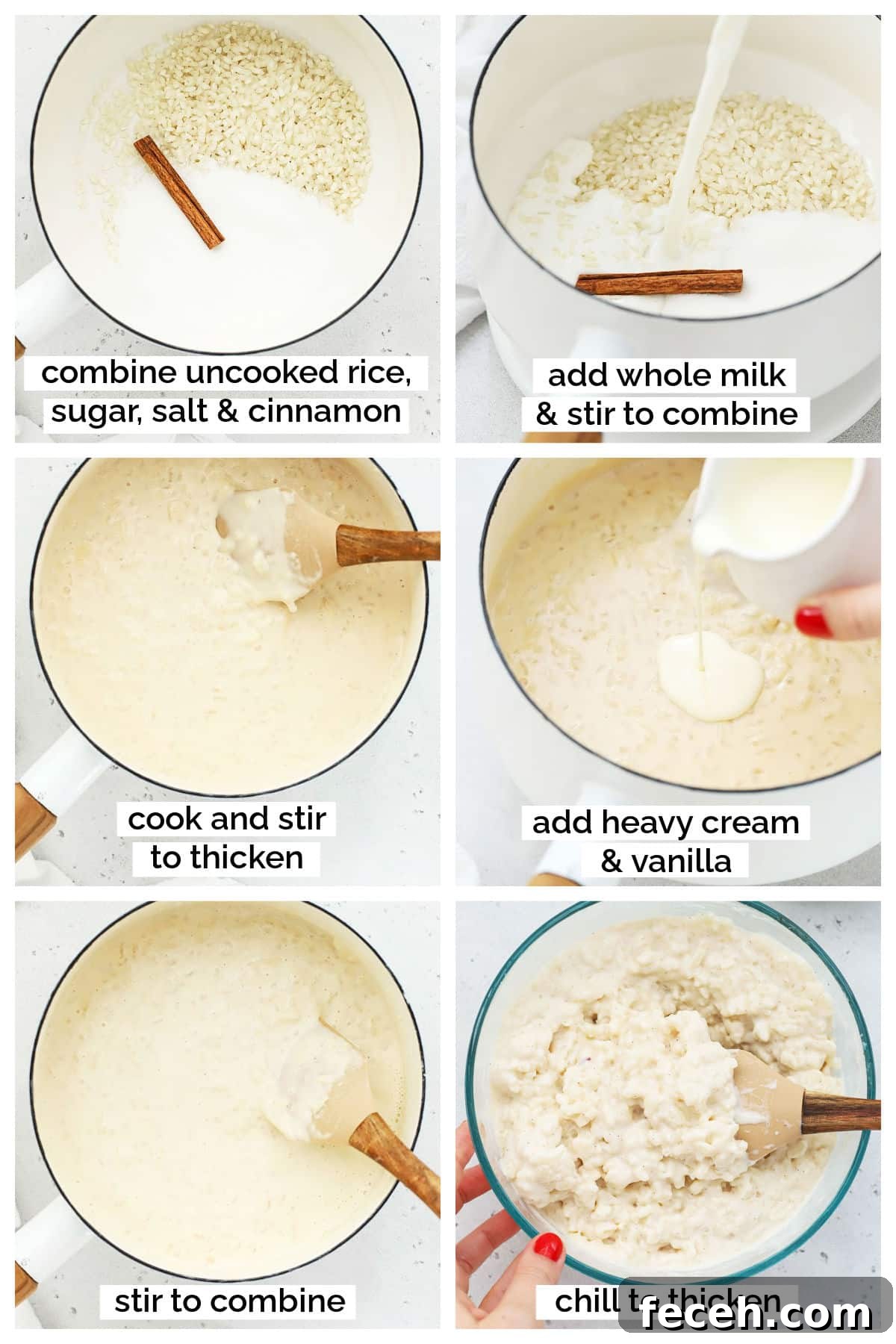 making danish rice pudding step by step