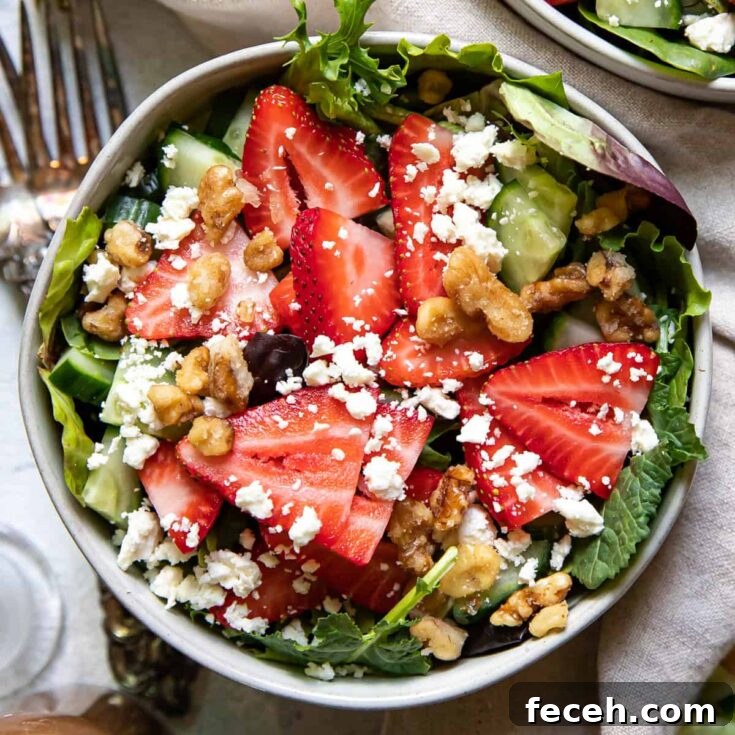 Strawberry feta salad