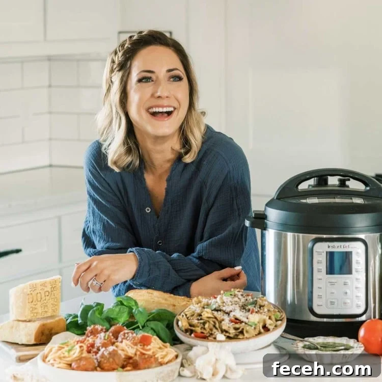 blogger Tawnie Graham in a kitchen