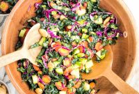 Crisp Tuscan Kale Chopped Salad with Lemon Vinaigrette
