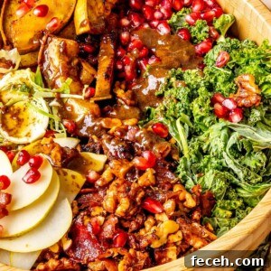 Candied Bacon Walnut Shaved Brussels Sprout Salad - Olivia Adriance
