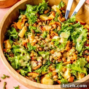 Roasted Sweet Potato Kale Salad - Olivia Adriance