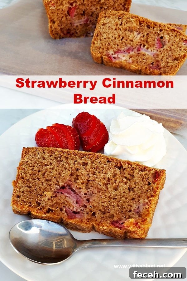 Loaf of Strawberry Cinnamon Bread