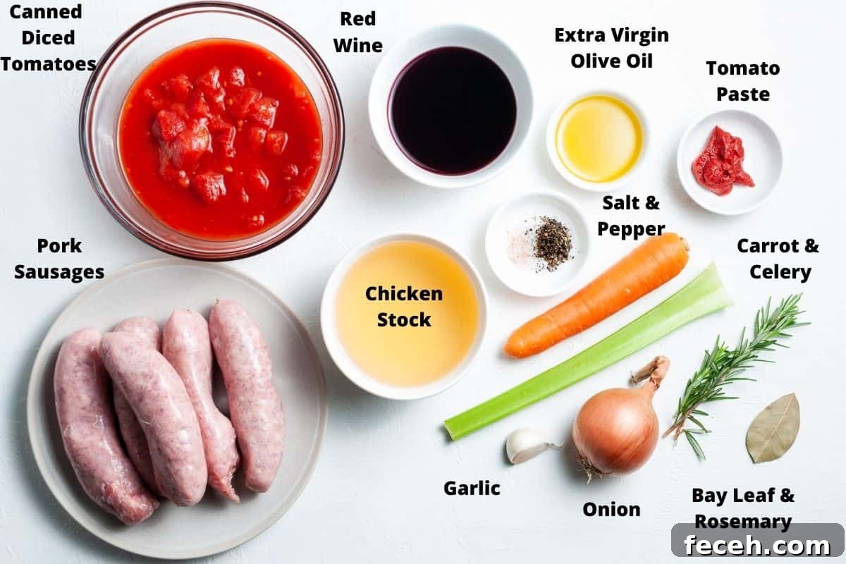 Ingredients in this recipe on a white background.