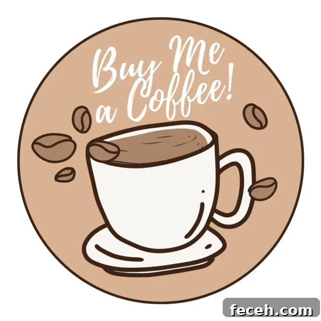 Graphic image of coffee cup with a title that says "Buy me a coffee".